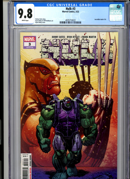 CGC 9.8 Hulk #3