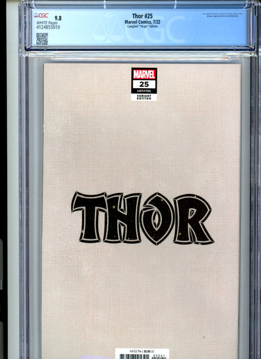 CGC 9.8 Thor #25 Campbell Virgin Variant