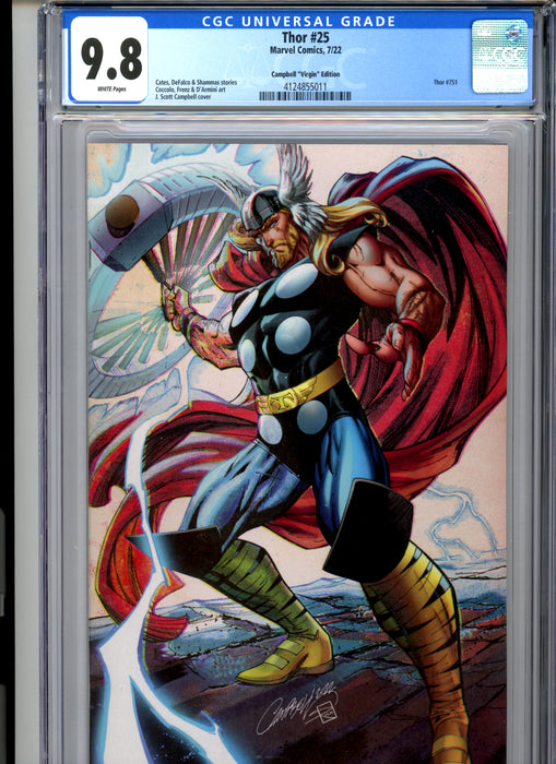 CGC 9.8 Thor #25 Campbell Virgin Variant