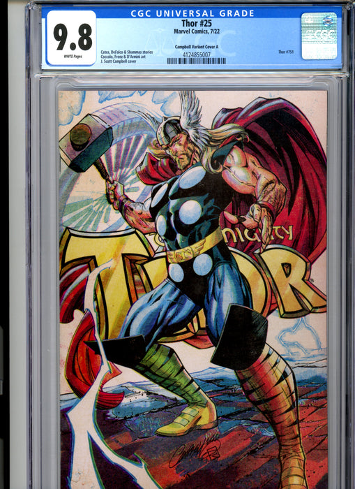 CGC 9.8 Thor #25 Campbell Classic Variant