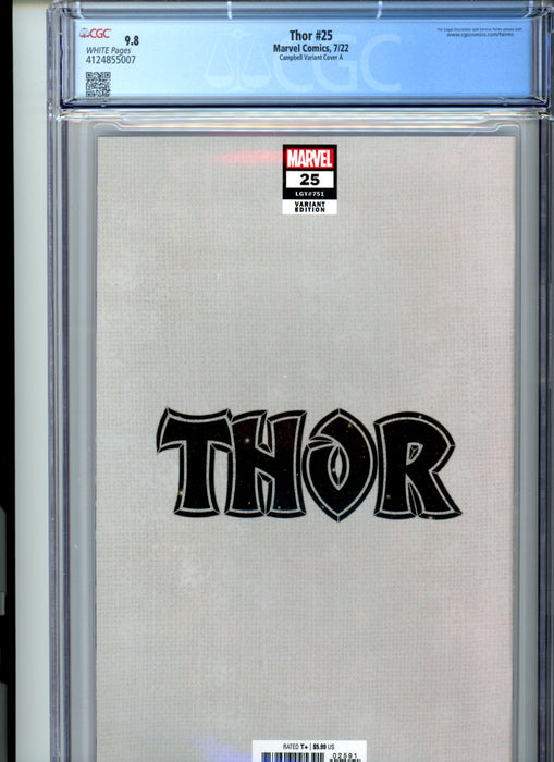 CGC 9.8 Thor #25 Campbell Classic Variant
