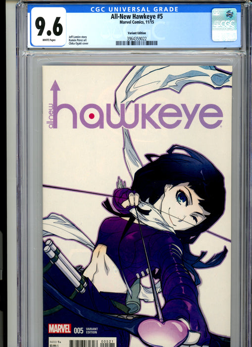 CGC 9.6 All-New Hawkeye #5 Anime Variant