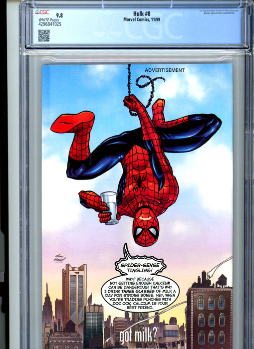 CGC 9.8 Hulk #8 "Fast Lane" Insert Included