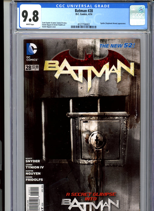 CGC 9.8 Batman #28 New 52 Spoiler Appearance