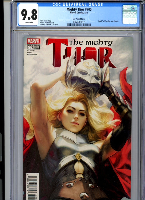 CGC 9.8 Might Thor #705 Lau Variant "Death" of Thor