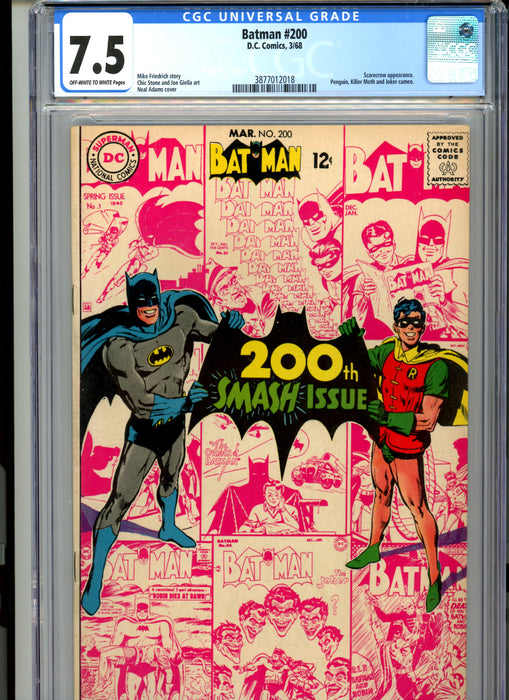 CGC 7.5 Batman #200 Scarecrow Appearance