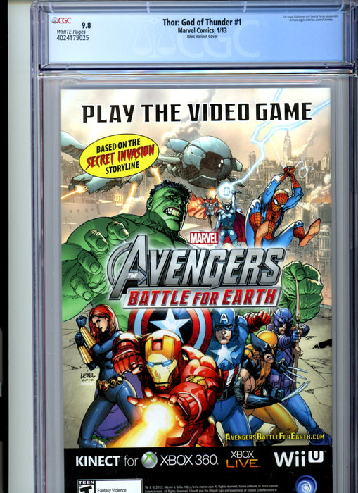 CGC 9.8 Thor: God of Thunder #1 Ribic Variant