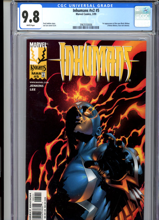 CGC 9.8 Inhumans #v2 #5 1st Appearance of New Black Widow