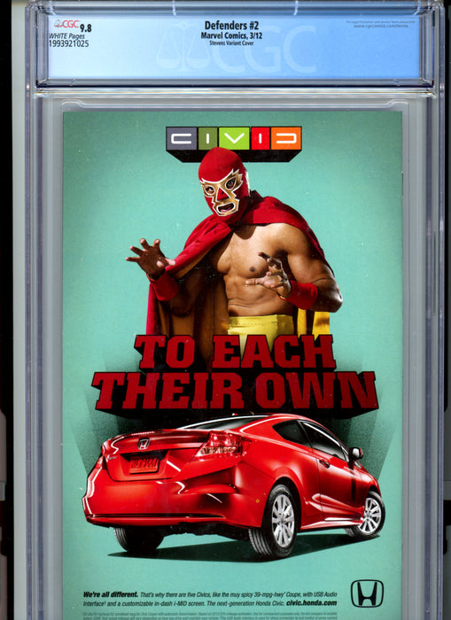 CGC 9.8 Defenders #2 Stevens Venom Variant