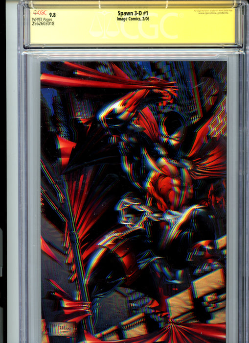 CGC 9.8 Signature Series Spawn 3-D #1 signed McFarlane 3-D Glasses Included MOCCA Exclusive
