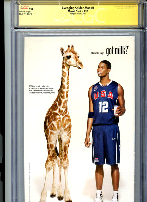 CGC 9.8 Signature Series Avenging Spider-Man #1 Campbell Variant Signed