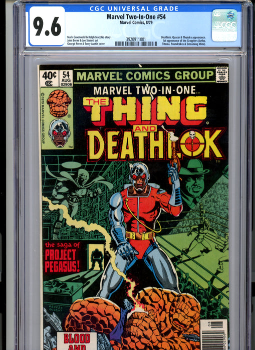 CGC 9.6 Marvel Two-In-One #54 1st appearance of the Grapplers