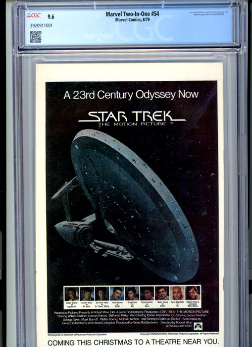 CGC 9.6 Marvel Two-In-One #54 1st appearance of the Grapplers