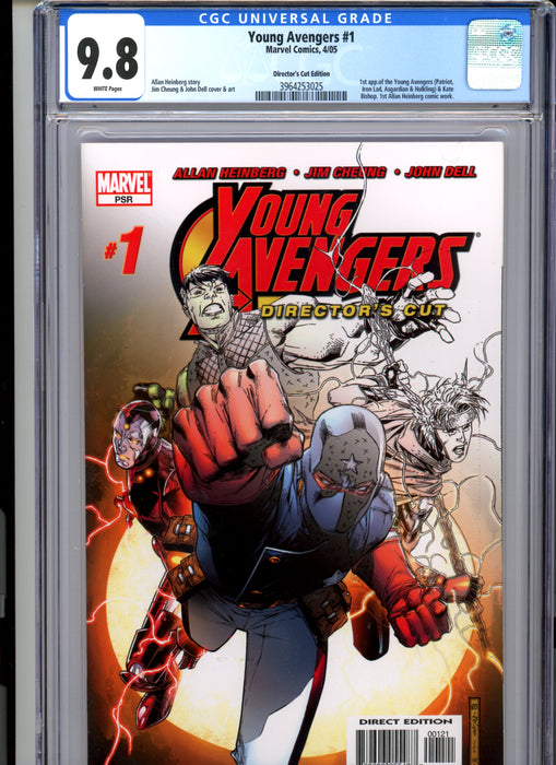 CGC 9.8 Young Avengers #1 Directors Cut 1st App Young Avengers & Kate Bishop