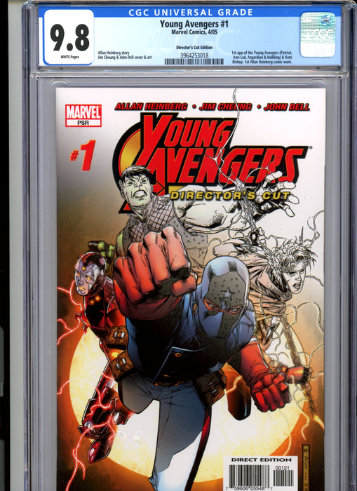 CGC 9.8 Young Avengers #1 Directors Cut 1st App Young Avengers & Kate Bishop