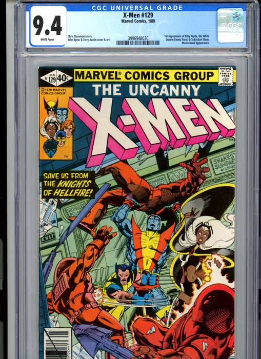 CGC 9.4 X-Men #129 1st appearance of Kitty Pryde, White Queen & Sebastian Shaw