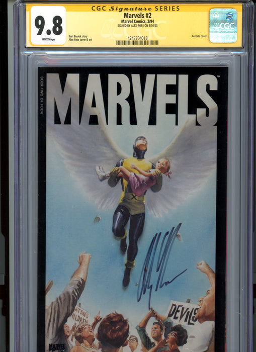 CGC 9.8 Signature Series Marvels #1-4 Set Signed by Alex Ross