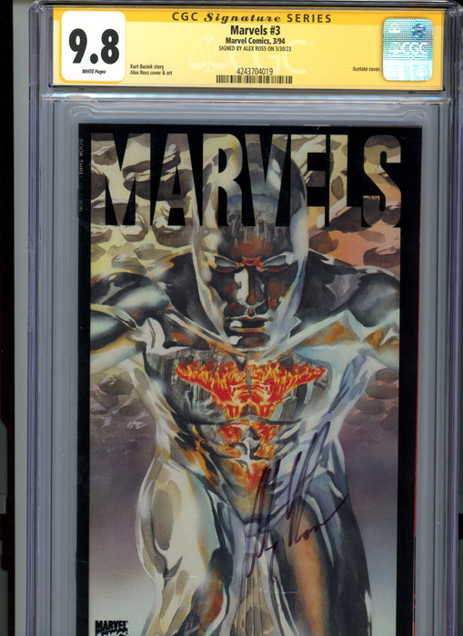 CGC 9.8 Signature Series Marvels #1-4 Set Signed by Alex Ross