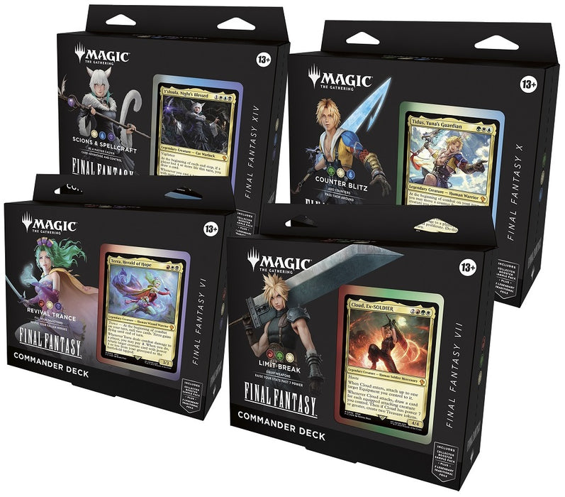 MTG - Universes Beyond: Final Fantasy - Commander Deck - Set of 4
