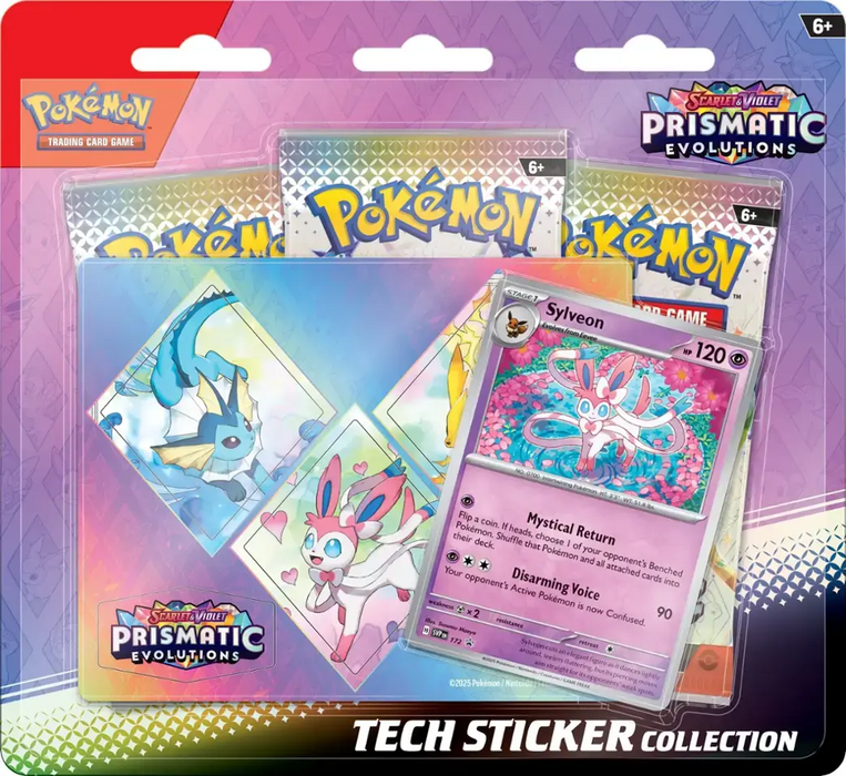 Pokemon - Scarlet & Violet: Prismatic Evolutions - Tech Sticker Collection