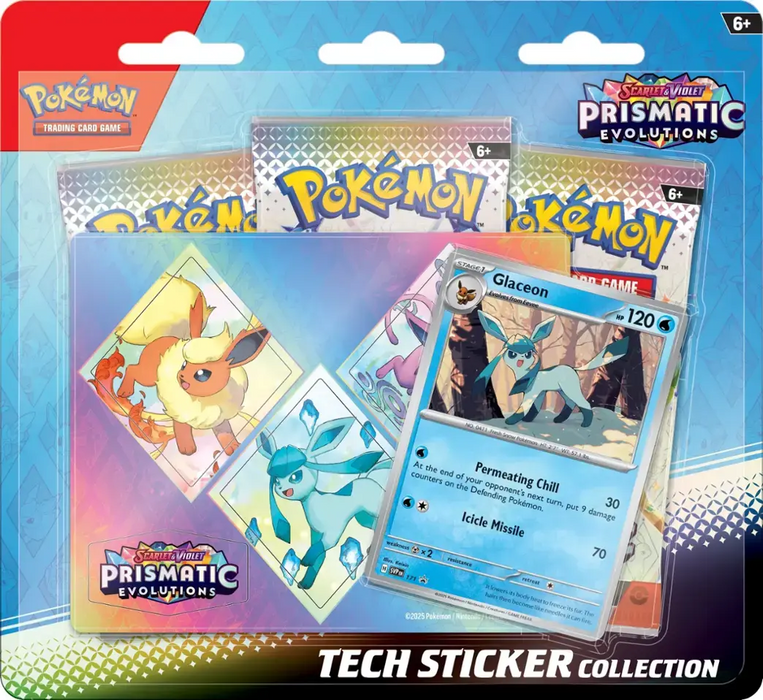 Pokemon - Scarlet & Violet: Prismatic Evolutions - Tech Sticker Collection