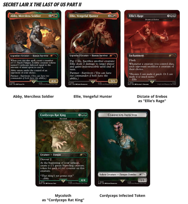 MTG x Playstation Secret Lair - The Last of Us Part II - Non-Foil