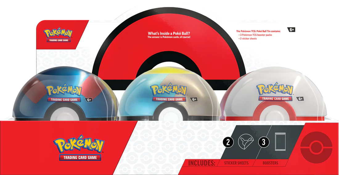 Pokemon - PokeBall Tin - Winter 2024 - Tin at Random