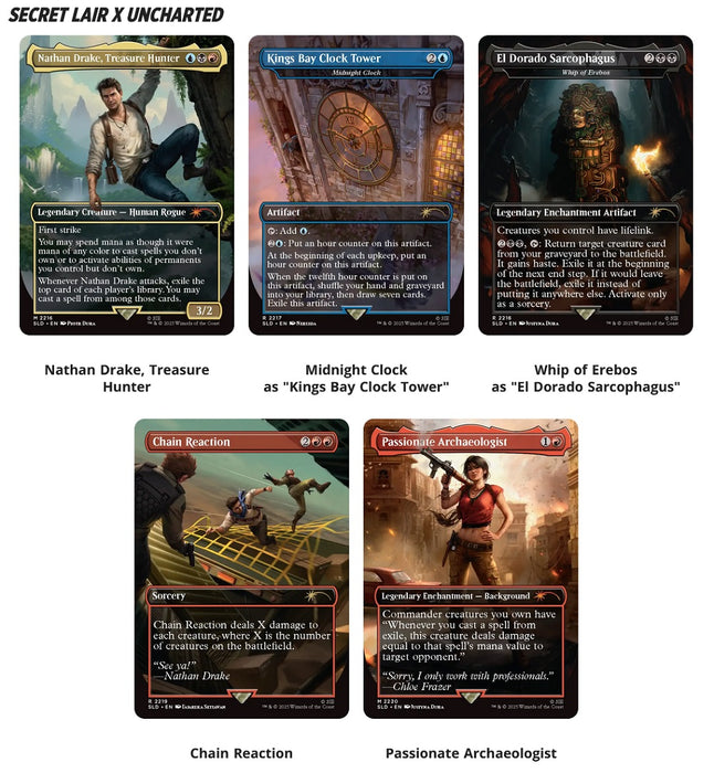 MTG X Playstation Secret Lair - Uncharted - Non Foil