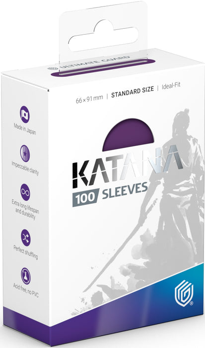 Ultimate Guard Katana Sleeves - Standard Size - 100 Count - Various Colors