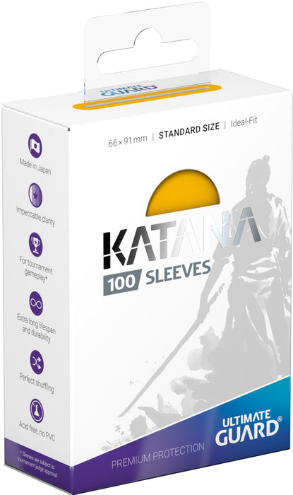 Ultimate Guard Katana Sleeves - Standard Size - 100 Count - Various Colors