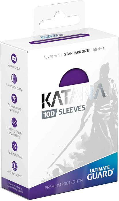 Ultimate Guard Katana Sleeves - Standard Size - 100 Count - Various Colors