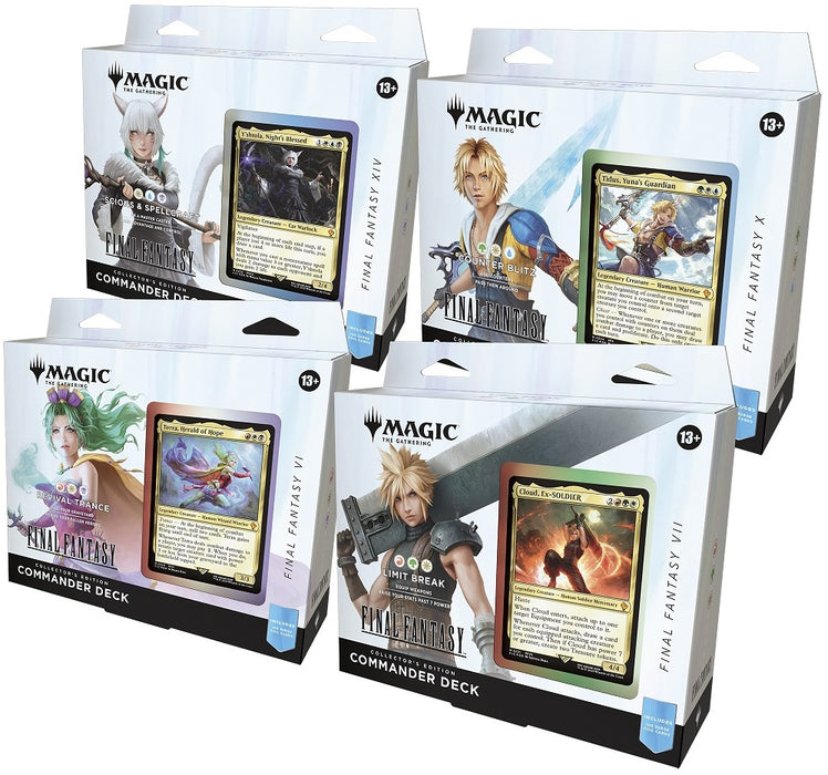MTG - Universes Beyond: Final Fantasy - Commander Deck - Set of 4 - Collector Edition
