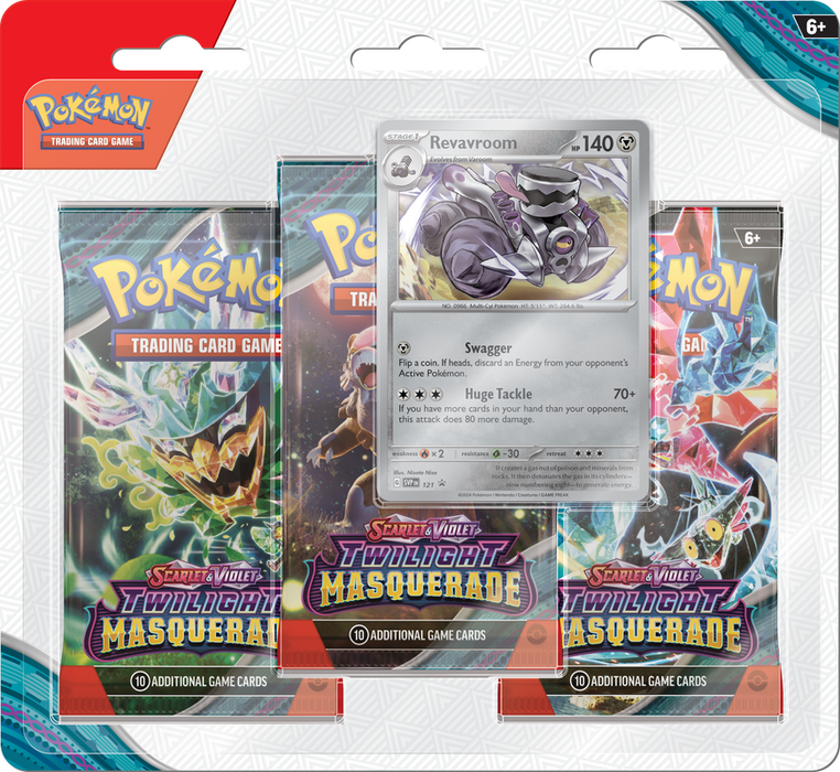 Pokemon - SV6 - Twilight Masquerade 3pk Blister - Promo at random