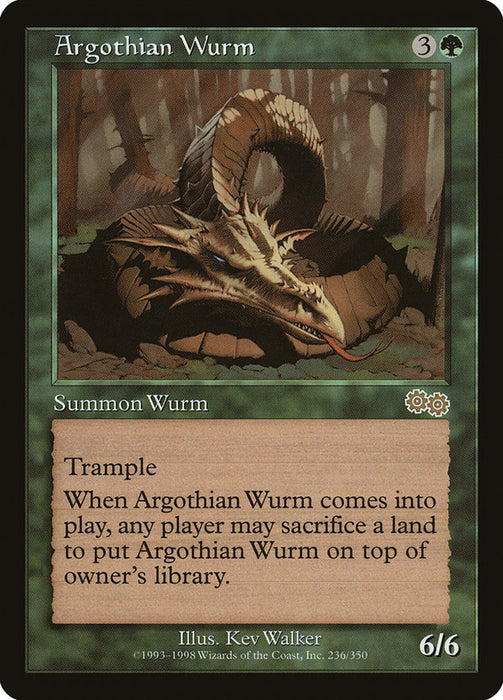 Argothian Wurm [Urza's Saga]