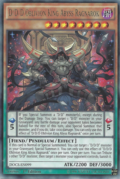 D/D/D Oblivion King Abyss Ragnarok [DOCS-EN099] Rare