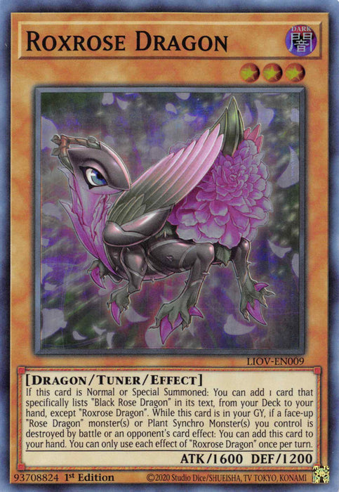 Roxrose Dragon [LIOV-EN009] Super Rare
