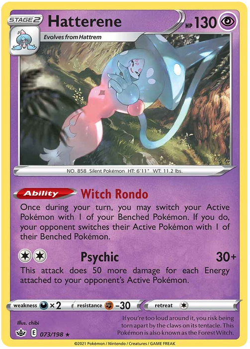 Hatterene (073/198) [Sword & Shield: Chilling Reign]