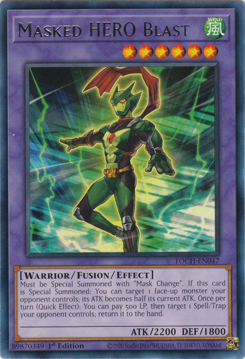 Masked Hero Blast [TOCH-EN047] Rare